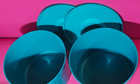 Tupperware Set Of 2 Large Bowls With Lids Storage Serving Containers New