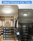 Waterproof Shower Light Indoor - Rechargeable Motion Sensor Ceiling Light  3c