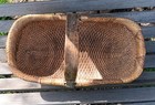 Large Antique 19th Century  Woven Wicker Gathering Basket