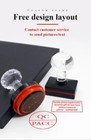 42mm Round Personalized Logo Self Inking Stamp Customized Photosensitive Designy