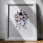 2021 Atlanta Braves World Series Champions 8x10 Print Collage Baseball Poster