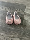 Doll Clothes 18  Shoes Ballet Pink Satin Ribbon Bow Fits American Girl Dolls