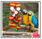 Large Bird Parrot Toys For Cockatoos African Grey Macaws And Amazon Parrots Bird