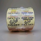 Raffle Tickets Roll Of 1000 Marquee 50 50 Style Double Stub Split The Pot New