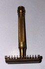 Antique Gillette Safety Razor Gold Tone 