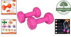 Fixed Weight Dumbbell Set  2 Neoprene Coated Weights For Workout Routines