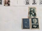 Latin America Stamp Collection On Album Pages Brazil Chile Columbia Honduras