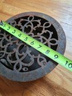 Cast Iron Round Floor Wall Grate Register Air Vent Ornate Antique 9 25 