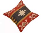Indian Vintage Jute Kilim Cushion Cover Outdoor Throw Jute Pillow Case Decor 18 