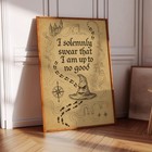 Marauder   s Map Poster     Magical Fandom Wall Art For Potterhead Dorm Decor