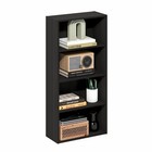 4-tier Open Bookshelf  Cube Storage Organizer  Modern Bookcase For Home Office 