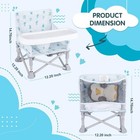 Portable Booster Seat  Toddler Baby Seat With Tray For Dining Table Compact F   