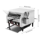 Electric Commercial Restaurant Industrial Conveyor Toaster 450 Slice hour 7speed