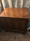 Broyhill Brasilia Mid Century Walnut And Brass Nightstands - Pair
