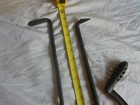 Antique Lot Of 3 Cast Iron Stove Or Fireplace Tools 26-31-3