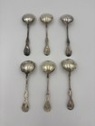 Wm A Rogers Vintage 6 Round Soup Spoons Silver Plate Art Deco Early 1900s