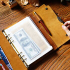 Vintage Handmade Leather Journal Notebook For Writing Loose Leaf Lock Secret