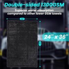 Two-piece Car Drying Towel Set  Double-sided Microfiber Car