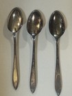 Wm A Rogers Aa Heavy Oneida Ltd Vintage Silver Plated  Spoons Set Of 3