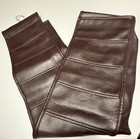 Vintage Shoe Caddy Hanging Closet Organizer Brown Faux Leather 10 Slot 53    Nice