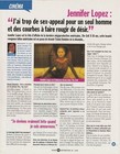 2000 Jennifer Lopez French Pictorial interview 3-pg Photo Prints 42x27cm Ent 100