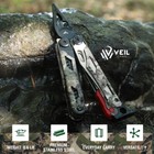 Flissa 18 In 1 Multitool Camo Multitool Plier Fire Starter Breaker Whistler Gear