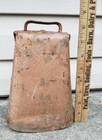 Vintage Antique Copper Patina Cow Bell Primitive Rustic Barn Cowbell Farm Cattle