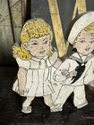 Antique Folk Art Sailor Sign Advertising Farmhouse Country Navy Figure Beach