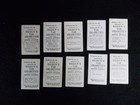 A104 Lot Of 10 Ogdens Tabs Cigarette Cards Early 1900s