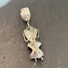 Fred Apache Navajo Vintage Unique Kokopelli Dimensional Pendant Sterling 41