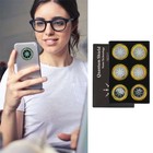 Silver Quantum Anti Radiation Shield 5g-emf Protection Phones Laptops 6 Stickers