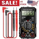 Digital Multimeter Lcd Voltmeter Ammeter Ohmmeter Volt Ac Dc Tester Leads Meter