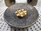 Vintage Evans Smoking Set Art Deco Black   Gold Lighter  Ashtray  Match Holder