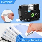 20pack 24mm Tz 251 Tze251 Black On White Label Tape For Brother P-touch Ptd610bt