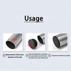 Round Plastic End Caps Tube Inserts Blanking Plugs Bungs 20mm - 76mm Black