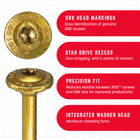 Grk Fasteners Rss    5 16 X 6 Inch  Rugged Structural Screws  300 Pcs  Rust
