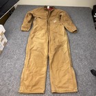 Vtg Carhartt Coveralls Mens 48 Regular Duck Canvas Workwear 996qzr Insulated Usa