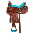 Leather Horse Saddle Western Barrel Racing Racer Equestrian Trail Tack Hand-tool