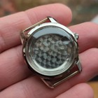 1950s Nos 34mm Swiss Waterproof Watch Case For 29mm Movement St  Steel  wr 