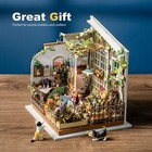 Rokr Diy Miniature Dollhouse Kit With Led Mini Model Building Kids Xmas Gifts