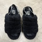 Ugg Australia Fluff Yeah Women s Slide Sandal  Size Us 9- Black