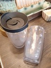 Tervis Tumbler 16 Oz Set Of 2 Clear W  1 Black Lid