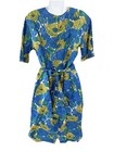 Vintage 1960s Lightweight Handmade Floral Roses Print Dress