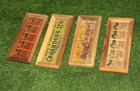 1775 s Vintage 4pc Different Brands Cigarettes Ad Litho Tin Sign Board  England