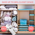 Taili 4 Pack Flat Extra Large Vacuum Storage Bags Space Save For Cloths Blanket