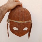 Ancient Roman Iron Military Helmet With Bronze Lion  Attachment Super Rare