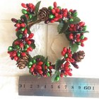 Christmas Candle Rings Wreaths red Berry Candle Rings christmas Candle Holder