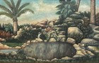 Old Vintage Original Florida Highwaymen Style Painting On Masonite Signed Framed