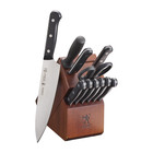 Kitchen Knife Block Set Chef Bread Steak Knives Stainless Steel 12-piece Gray