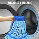 Microfiber Mop Heads  Mop Head Replacement For Floor Cleaning   2 Pack blue
